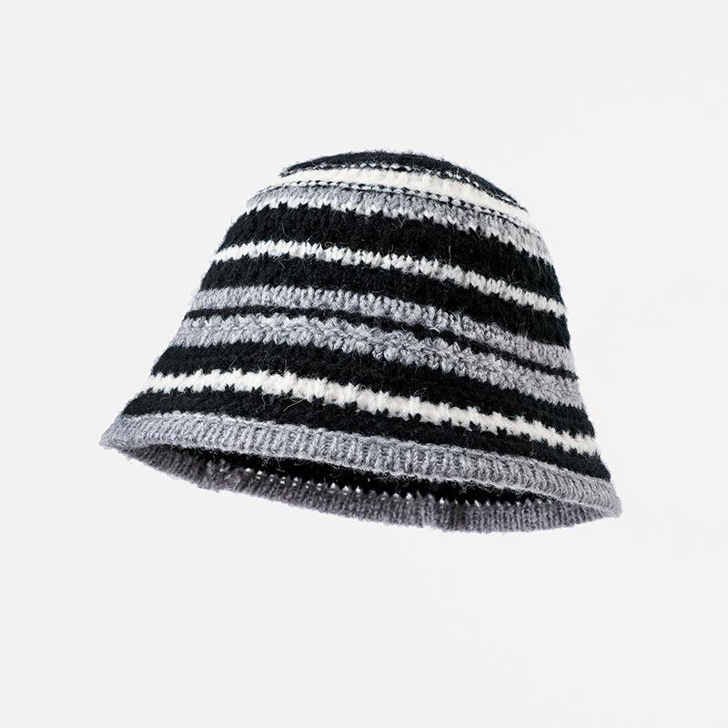 Новый осенне-зимний стиль Маленькая теплая и холодная вязаная шерстяная шапка Универсальная панама для большой головы