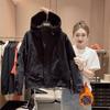 Womens Warm Padded Hooded Jacket Loose Fit Cotton Filled Outerwear Winter Casual Wear