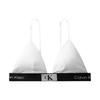 CK96 Series Small Square Letter Logo Print Wireless Removable Padding Triangle Bra Women Underwear QF7217AD-100