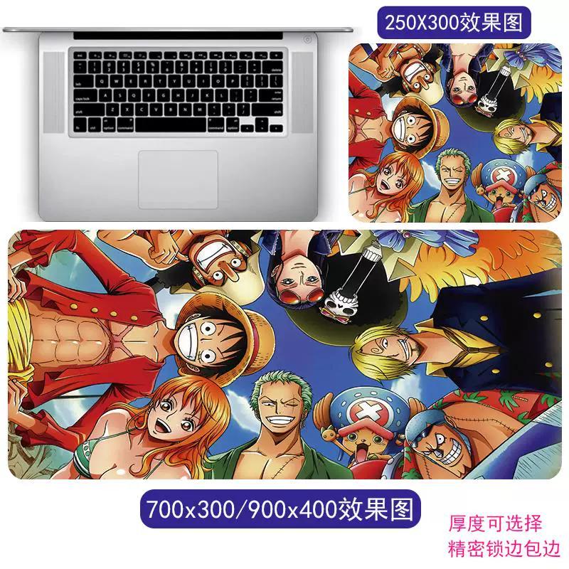 Мультяшный Аниме Коврик для Мыши Большой One Piece Ророноа Зоро Манки Д. Коврик для стола Luffy Animation Game Office Компьютерный коврик Двумерный Периферийный