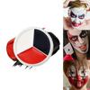 Halloween Makeup Palette Face Body Paint Makeup Wheel White Black Red Waterproof Zombie Skeleton Cosplay Makeup Face Painting