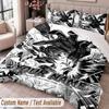Custom Name Text 3Pcs Bedding Set Death Note Duvet Cover And Two Pillowcases