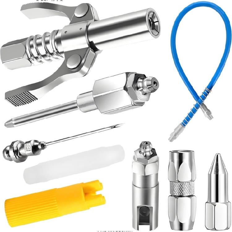 Grease Dispensing Injection Tool, 90 Degree Needle Nozzle Coupler for Mechanical Fittings Workshop Use Hard Reach Areas