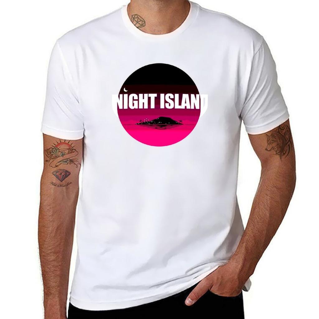 Night Island Tshirt Christmas Casual Tee Shirt