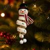 Creative Crafting Set Crochet Doll Spiral Ornament DIY Kit, Holiday Craft with Soft Yarn, Beads, Christmas Tree Hanging for Window Wall Cabinet