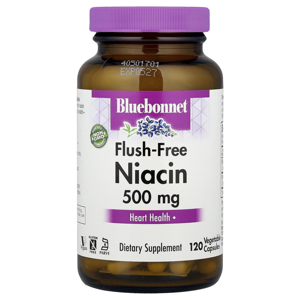 Niacin Without Flush, 500Mg, 120 Veggie Caps