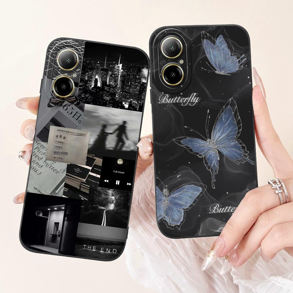 Мягкий силиконовый задний чехол для Realme C67 4G 5G, бампер, чехол с рисунком милого панды-астронавта, Coque Realme RMX3890, Etui