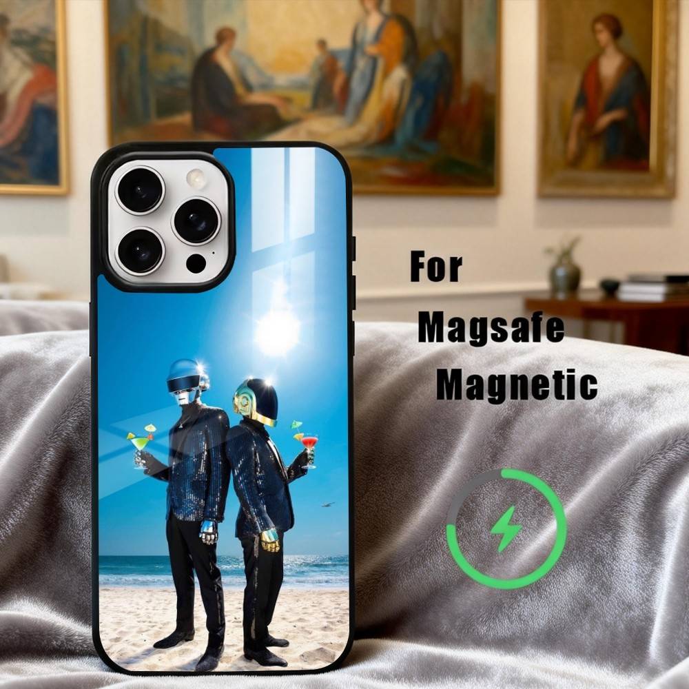 Чехол для телефона D-Daft-T P-Punk-K для iPhone17,16,15,14,13,12,11 Plus,Pro Max Магнитный для Magsafe Беспроводной зарядки