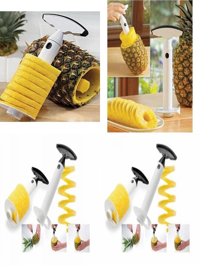 Superior Stainless Fruit Pineapple Corer Slicer Peeler Cutter Parer Kitchen Tool