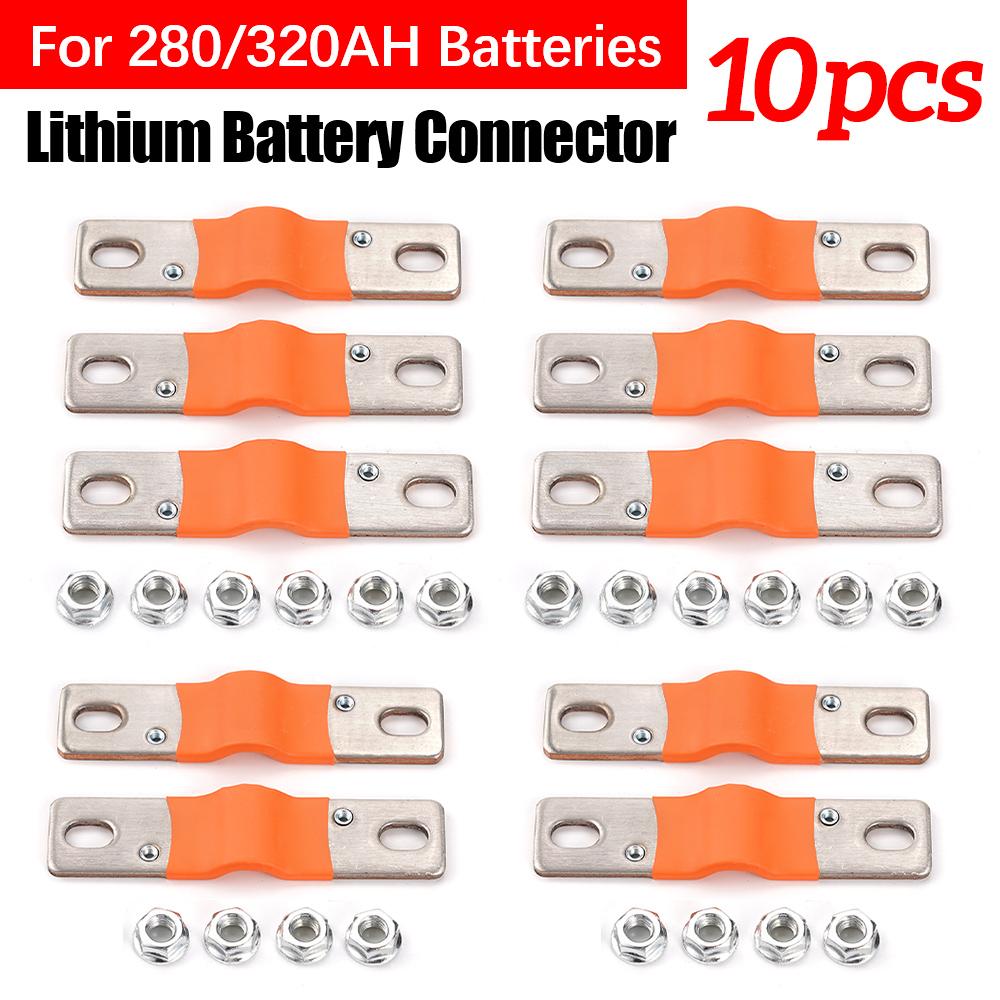 Шинный соединитель Lifepo4 Аккумулятор Гибкий медный соединитель 74 мм 3 мм 400 А для аккумуляторов Lifepo4 280 Ач 310 Ач 320 Ач Использование защиты