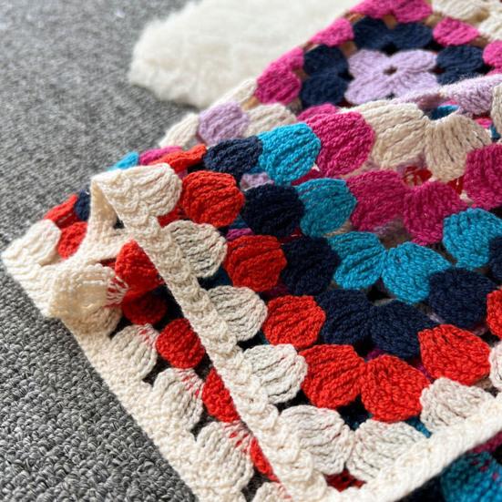 Вязаный свитер-шаль с ажурными рукавами, вязаное пальто в стиле бохо, вышивка, вязаный крючком дизайн, свободный кардиган