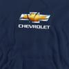 Chevrolet Unisex Adult Bowtie Stacked Hoodie