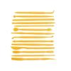 Clay tool with plastic clay knife for children's creation of soft clay clay double-headed pottery tool2sets-yellow