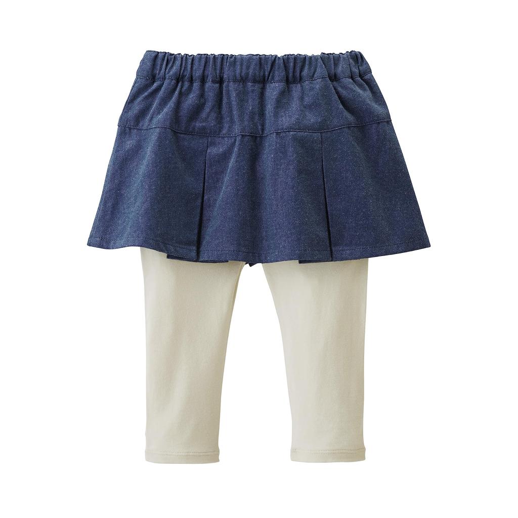 MIKIHOUSE HOT BISCUITS Брюки-юбка для мальчиков и девочек, темно-синий, 80 см, 73-3205-495