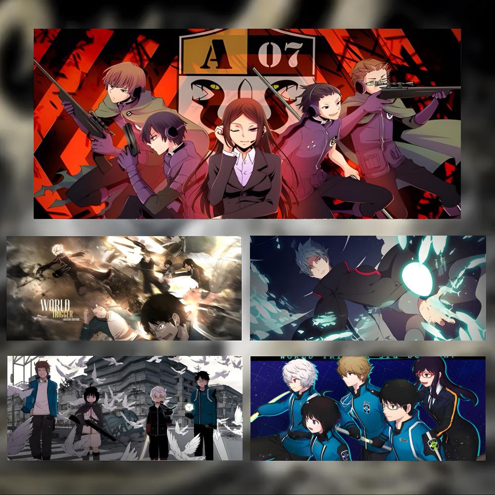 Cool Action Anime Wworld Trigger Mouse Pad Large Thick Desk Pad Stitched Edges Gaming Mouse Mat For Pc