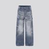 Vintage Loose Fit Jeans Men Women Straight Leg Denim Pants With Pockets Casual Commute