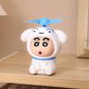 Shiro Mini USB Rechargeable Fan - Cute Crayon Shin-chan Ornament for Kids and Students