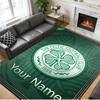 Crystal Velvet Rug Custom Name Text, Soft Non Slip Floor Mat Home DecorCeltic FC