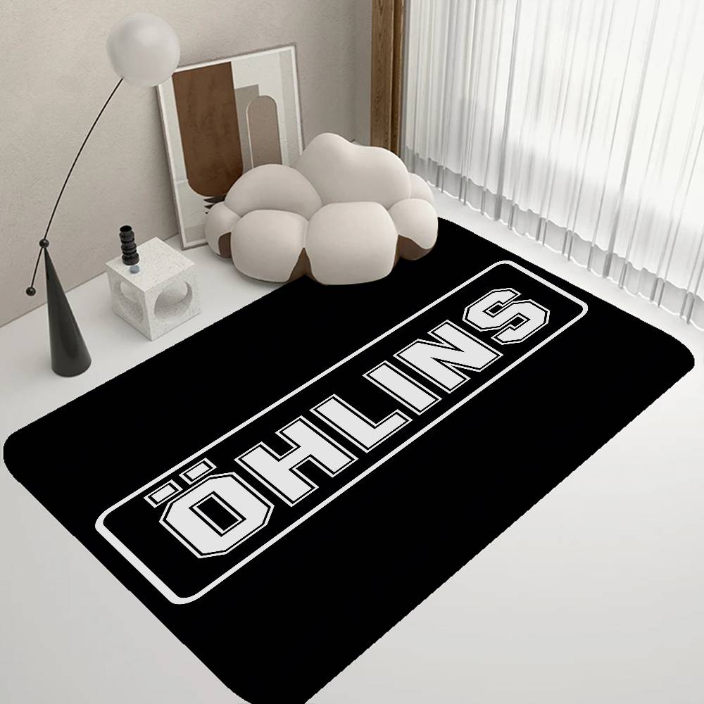 Ohlins LOGO Floor Mat Rectangle Anti-slip Home Soft Badmat Front Door Indoor Outdoor Mat Hotel Decor Mat