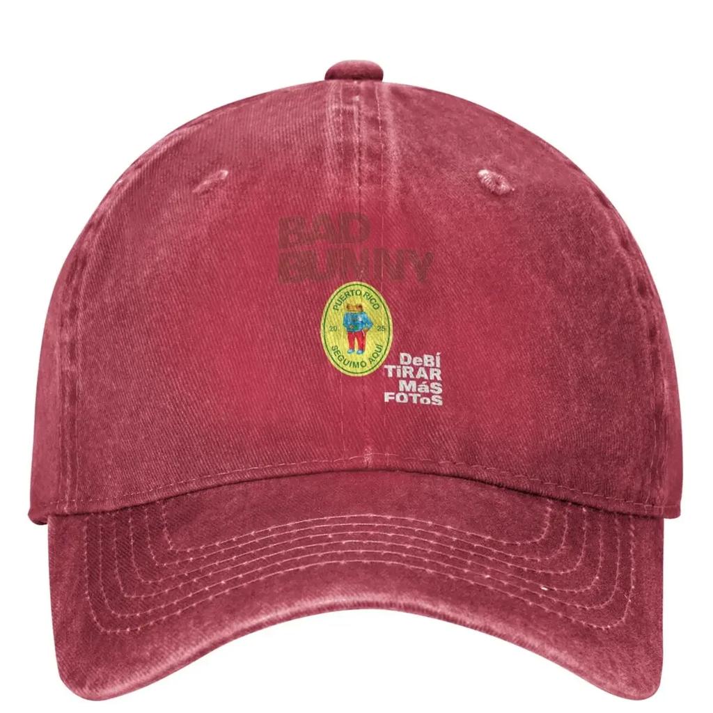 Bads Bunnys DTMF Debi Tirar Mas Fotos 2025 Album Accessories Baseball Caps Caps Hat Casual Outdoor Workouts Sun Cap