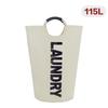 115L X-Large Laundry Basket, Collapsible Fabric Laundry Bag, Foldable Laundry Hamper, Folding Washing Bin