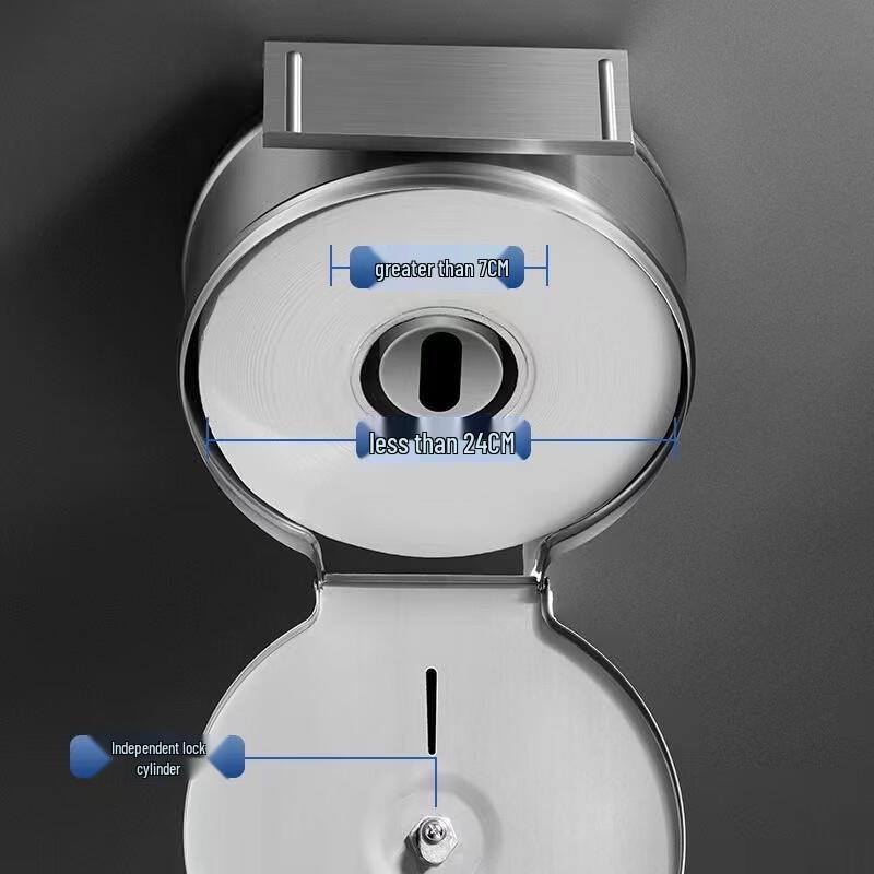 Shixun 304 Stainless Steel Wall-Mounted Jumbo Toilet Paper Holder