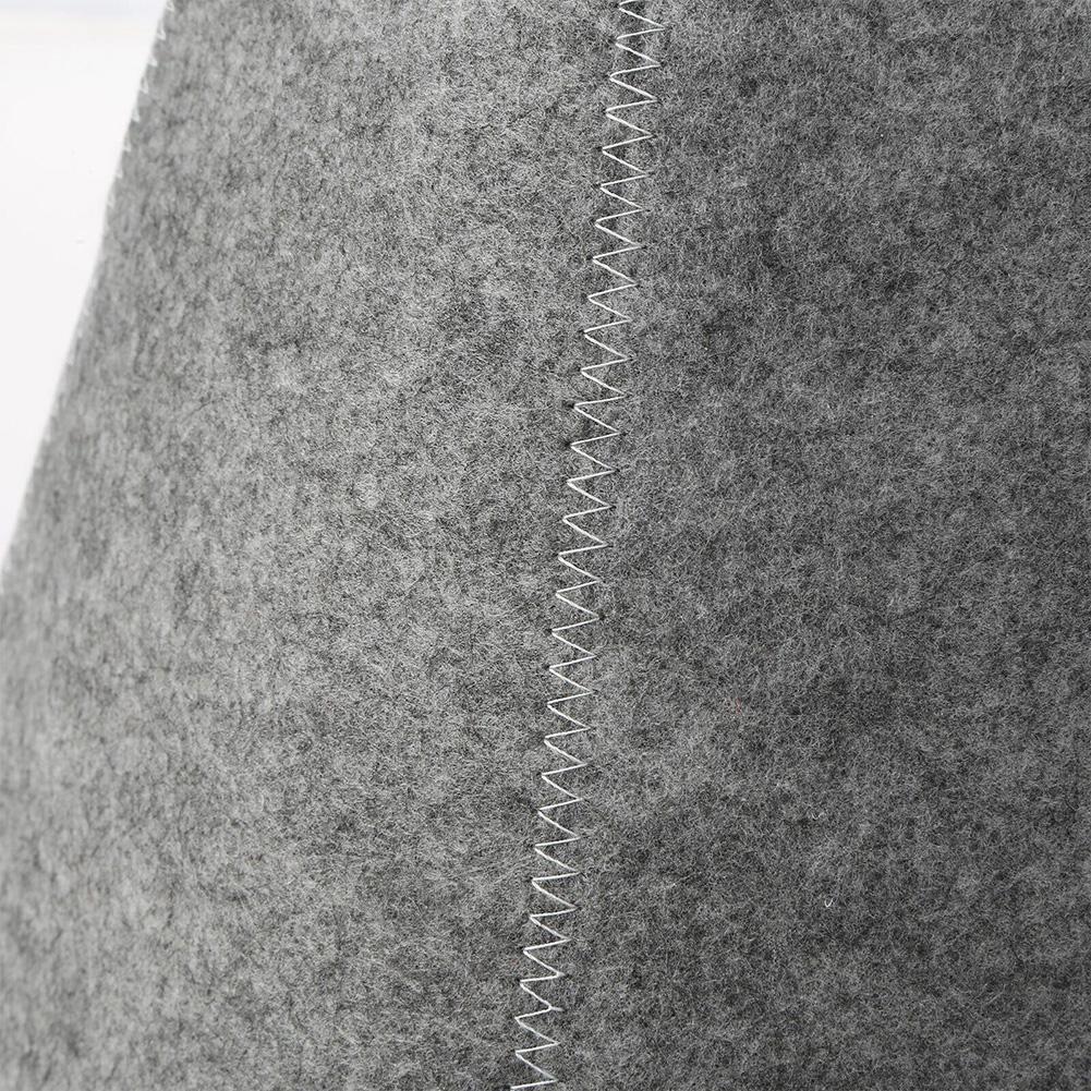 Шапочка для сауны из утолщенной шерстяной войлочной ваты, теплоизолирующая защита для волос, предотвращающая высыхание, аксессуар для парения в спа-салоне 25x23 см