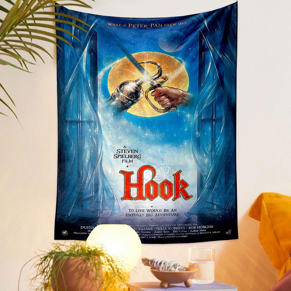 Peter Pan's Adventure in Hook Style Patterned tapestry home decor, suitable for bedroom and living room, gift