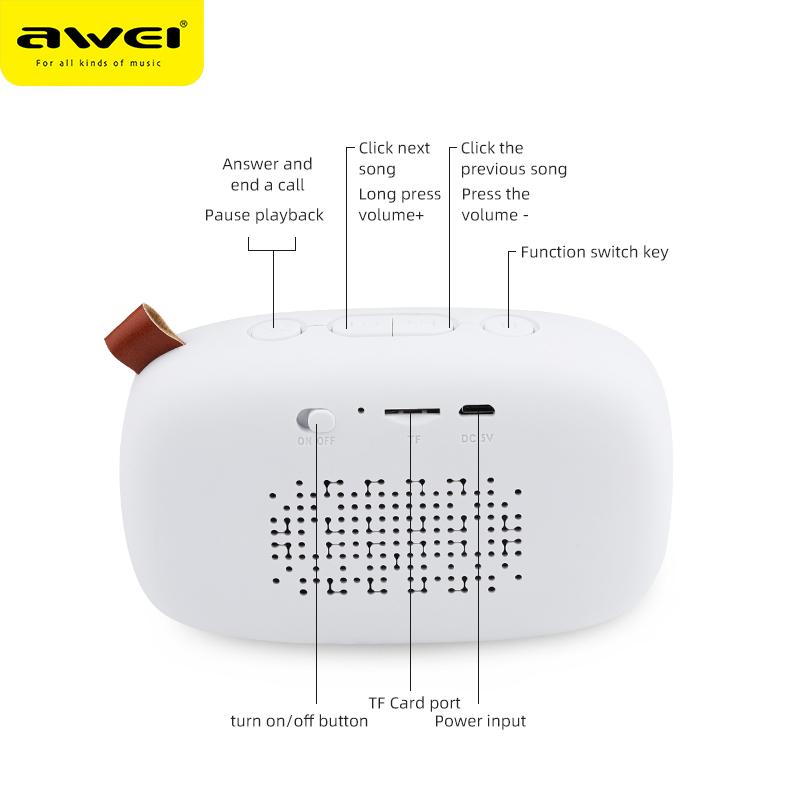 AWEI Y900 Беспроводной Bluetooth-совместимый динамик Портативный водонепроницаемый бас 3D стерео музыка Surround Поддержка TF-карты USB