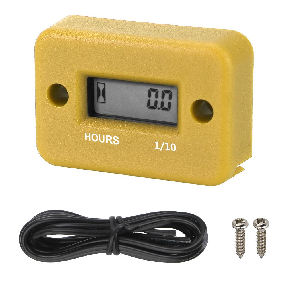 Водонепроницаемый для мотоцикла, квадроцикла, бензинового морского снегохода, счетчик моточасов, цифровой счетчик моточасов, ЖК-дисплей, портативный