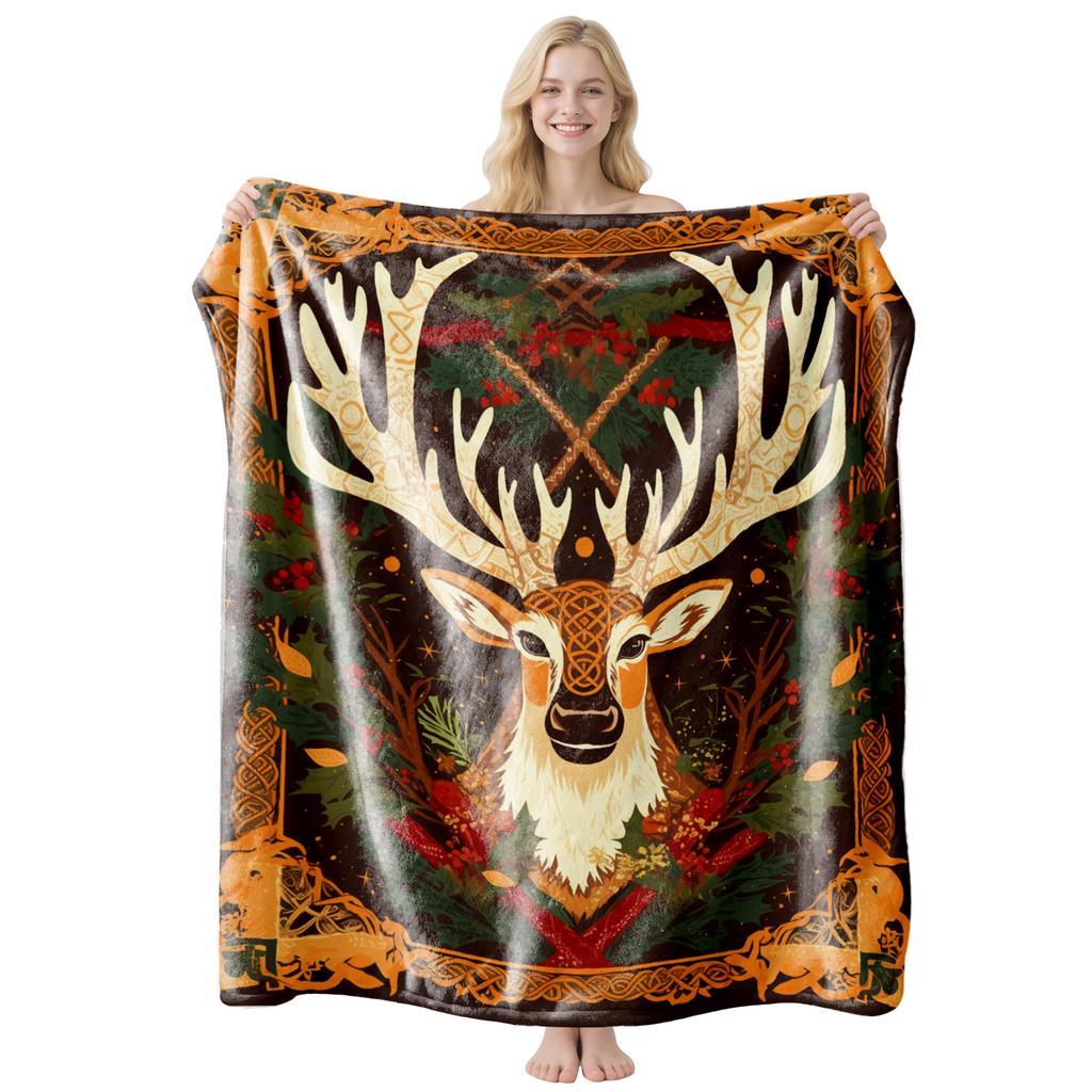Christmas flannel blanket is universal for all seasons