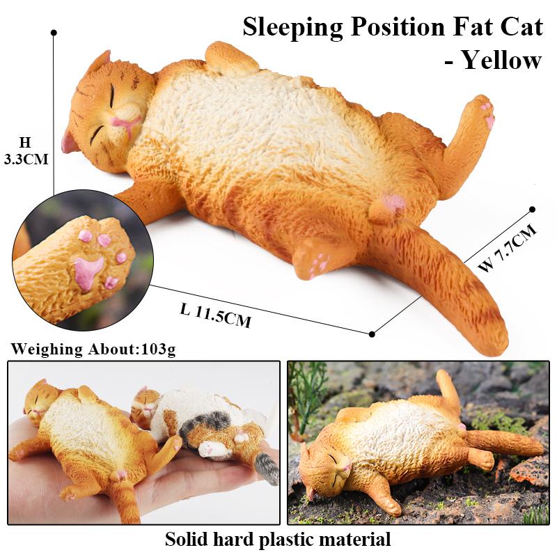 Oenux Кошачий игровой комплекс Китти Бобтейл Сиамский Сфинкс Регдолл Модель Фигурка Фигурка Милое украшение Домашнее животное Детская игрушка Подарок