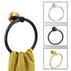 Stainless Steel Bathroom Towel Rack & Ring - Punch-Free Installation