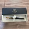 Б/у шариковая ручка PARKER, черная, с золотым отделкой