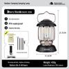 Vintage Rechargeable Camping Lantern - Super Long Battery Life, Outdoor Tent Light, Handheld Kerosene-Style Atmosphere Lamp