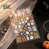 Self Adhesive Nail Decals Halloween Art Stickers, Cartoon Pumpkin Ghost Bat for Decorative Nails Stickers Decorations, Self-Adhesive Holiday Manicure