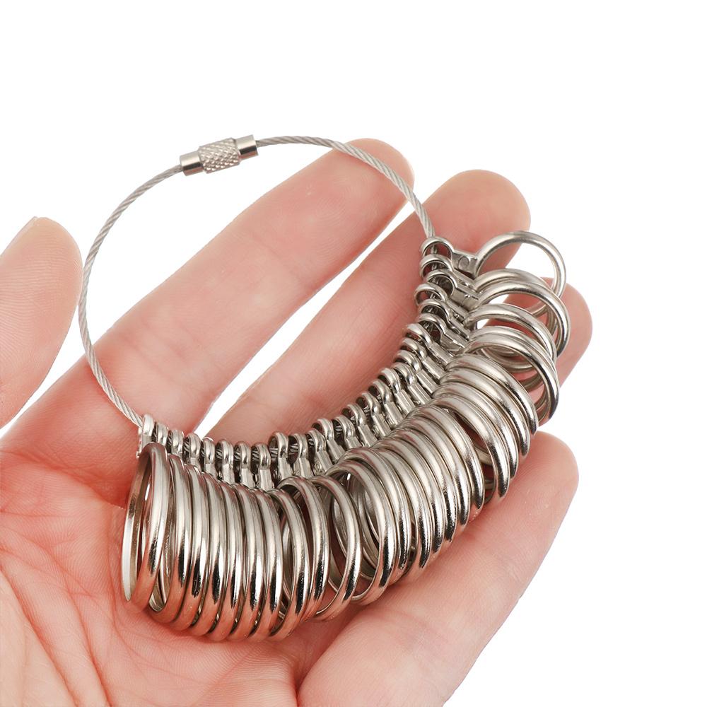 Metal Measure Stick Professional Finger Ring Sizer US Size Jewelry Measure Tool Ring Sizer Tool