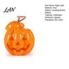 Spooky LED Table Decor Halloween Night Light, Flameless Pumpkin Lamp, Decorative Vivid Tabletop Figurine Atmosphere Light for Holiday Party Home