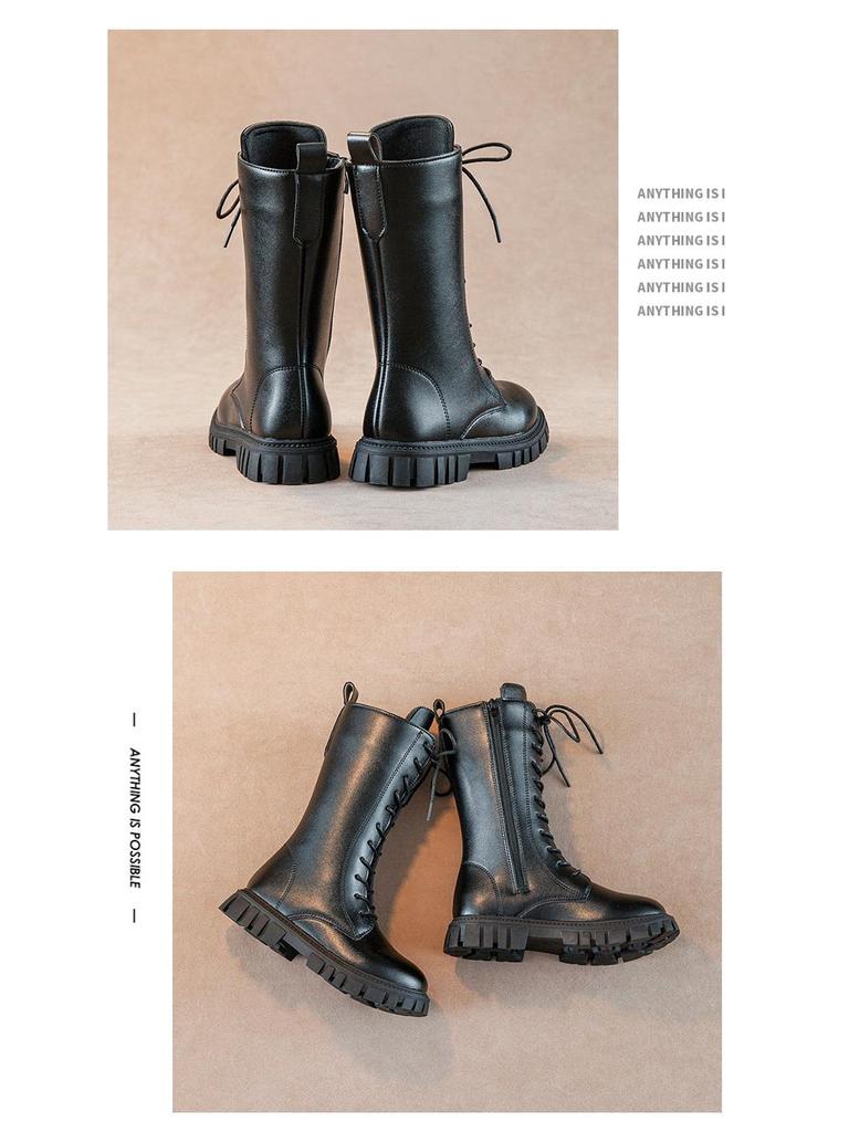 Зимние ботинки Мартин в корейском и британском стиле для девочек