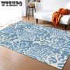 Carpet Summer Ocean Coral Carpet Living Room Tea Table Sofa Carpet Flannel Foldable