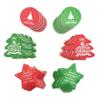 100pcs Merry Christmas Gift Tags Red Green Xmas Tree Round Shape Card Tag Christmas Tree Hanging Decor Gift Wrapping Labels