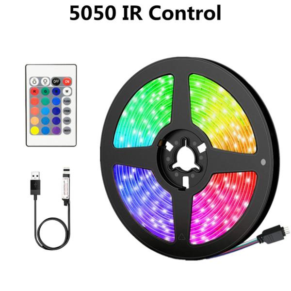 15M 10M 5M Светодиодная лента RGB USB Гибкая лампа Лента Диод 28350 5050RGB Кабель Bluetooth Управление DC 5 В Настольный экран ТВ Фоновое освещение