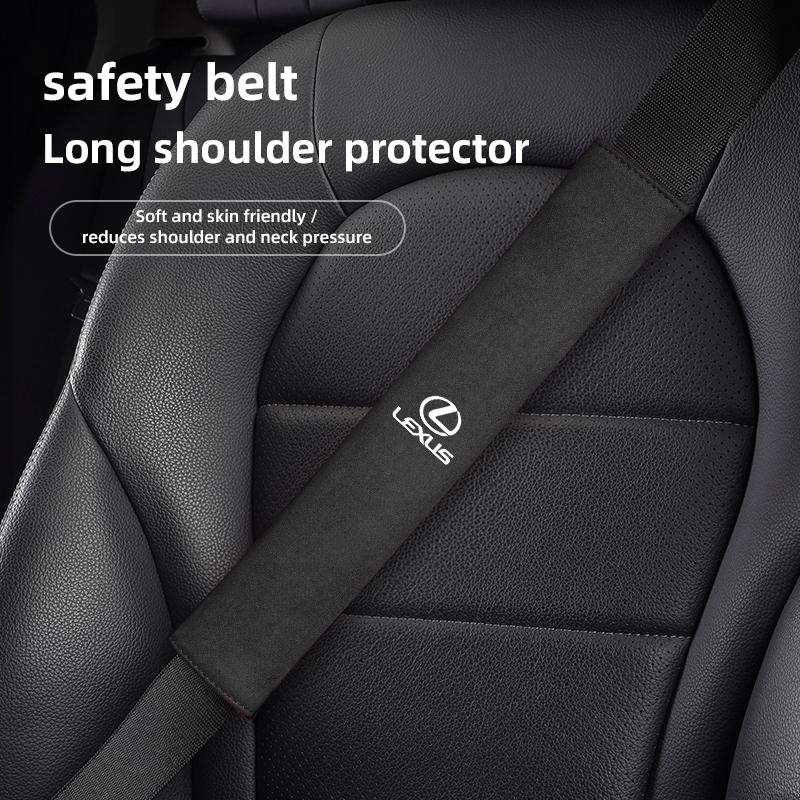 csdmuw1 Car Seat Belt Cover Adjustable Shoulder Pad Interior Accessories For Lexus GS IS LS500h ES260 ES300h RX350h NX260 UX260 LM LC RZ