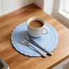 Изолированная подставка под стакан Силиконовая Овальная Нескользящая Термостойкая Подставка под тарелку Превосходный Дизайн против складок Кухонная Декоративная Нескользящая подкладка
