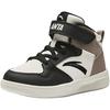 Anta Kids Fashion Versatile Durable High-Top Kids Skate Shoes Kids Sneakers White Black Gray A12439983-1