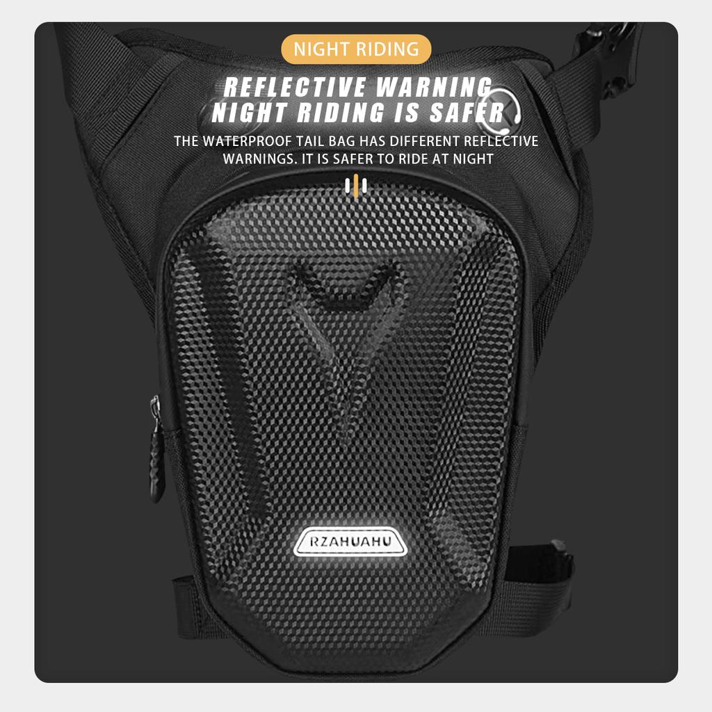 1 шт., мотоциклетная сумка на ногу, твердая оболочка из ЭВА, уличная повседневная поясная сумка, поясная сумка, водонепроницаемая тактическая дорожная сумка для мужчин и женщин