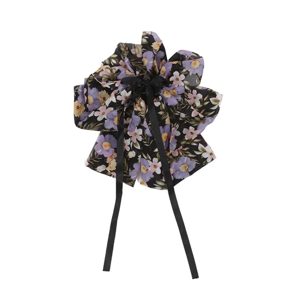 Fashion Ribbon Hair Claw Bow Hairpin for Women Girls Stain Bow Barrettes Hairpin Women Color Ponytail Clip Hair Accessories