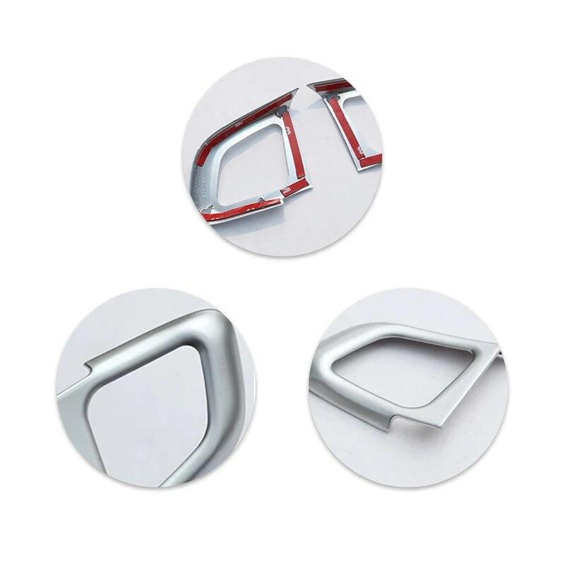 ABS Chrome Car Styling Steering Wheel Button Frame Cover Protective Trim For Land Rover Range Rover Evoque 2011 2012 2013 - 2017