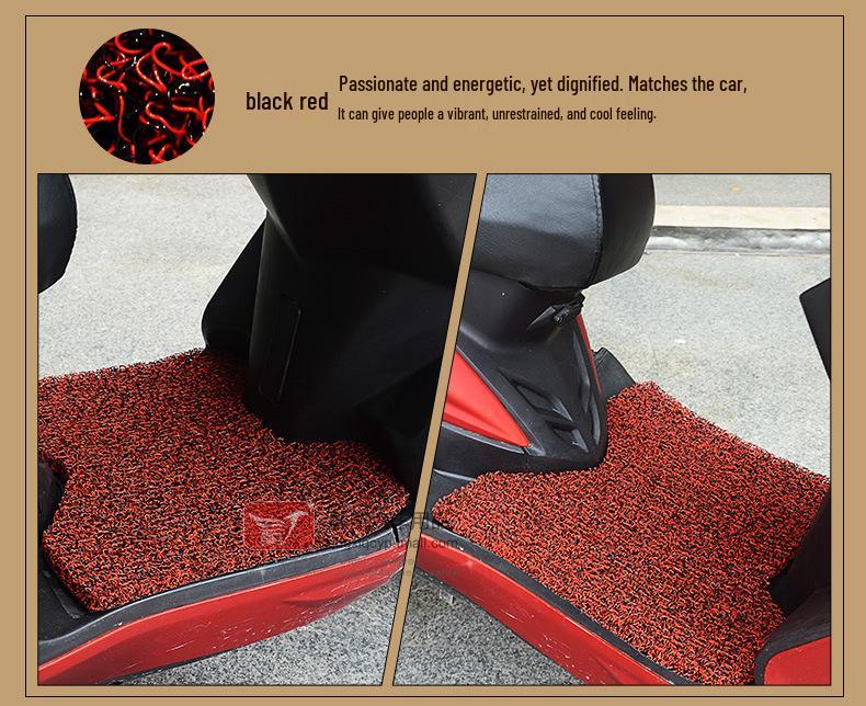 Big Turtle King Electric Motorcycle Non-Slip, Rainproof Foot Pad Silk Ring