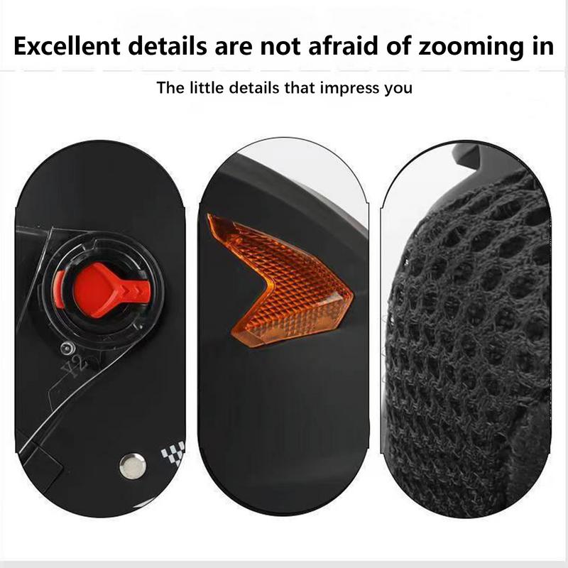 Мотоциклетные шлемы с двойными линзами, открытый шлем, мотоциклетное велосипедное снаряжение, аксессуары для мотоциклов для мужчин и женщин